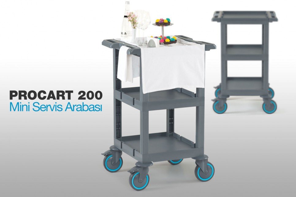 Procart 200 New Mini Service Trolley for Restaurants and Cafes!